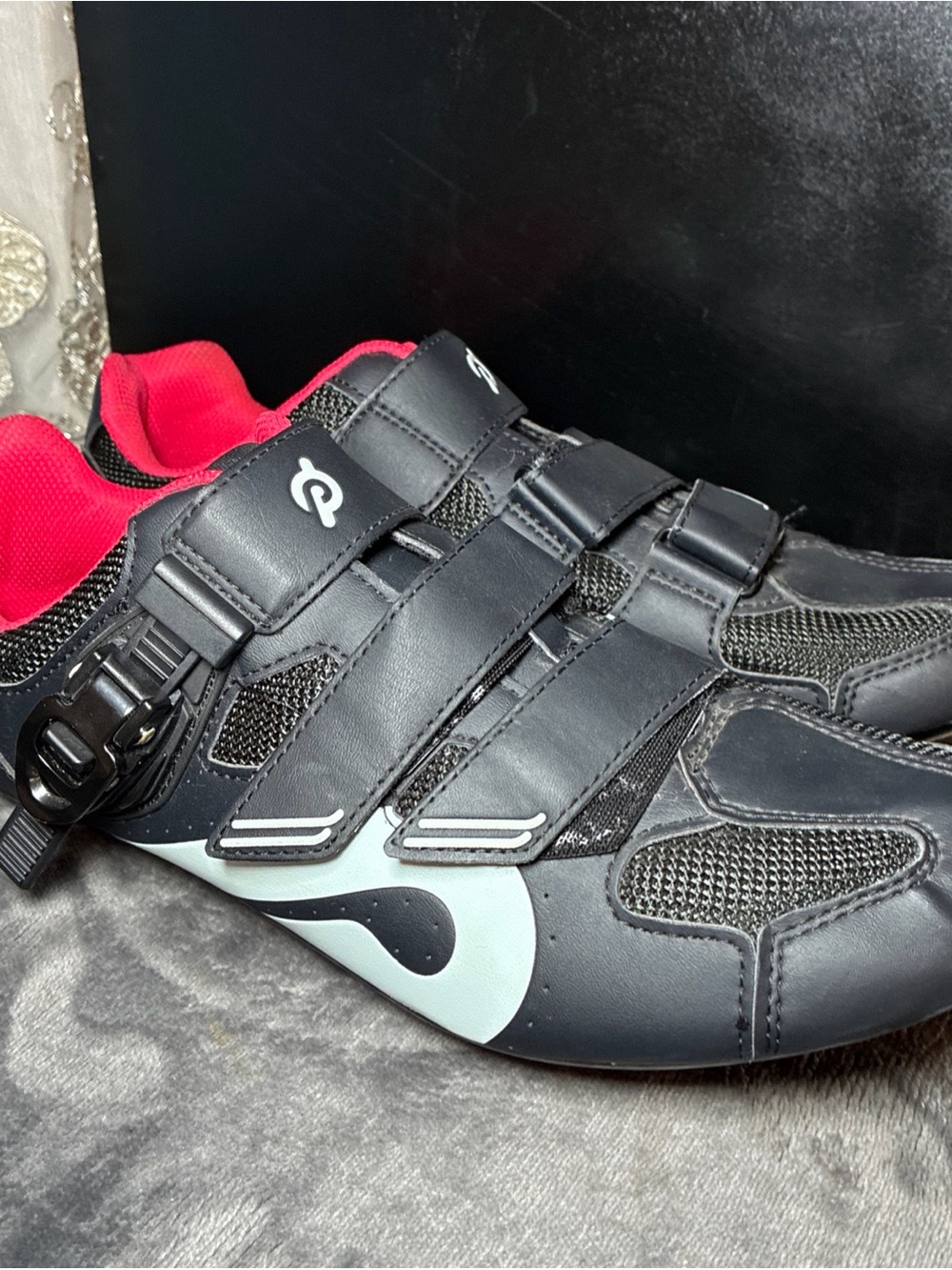 Peloton Cycling Shoes Size 45 US Men's Sz 11 Clip In Cleats Black Exercise Bike